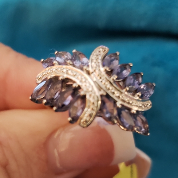 Size 10, Iolite Marquise 925 Silver, 2.1 carats - Picture 6 of 7
